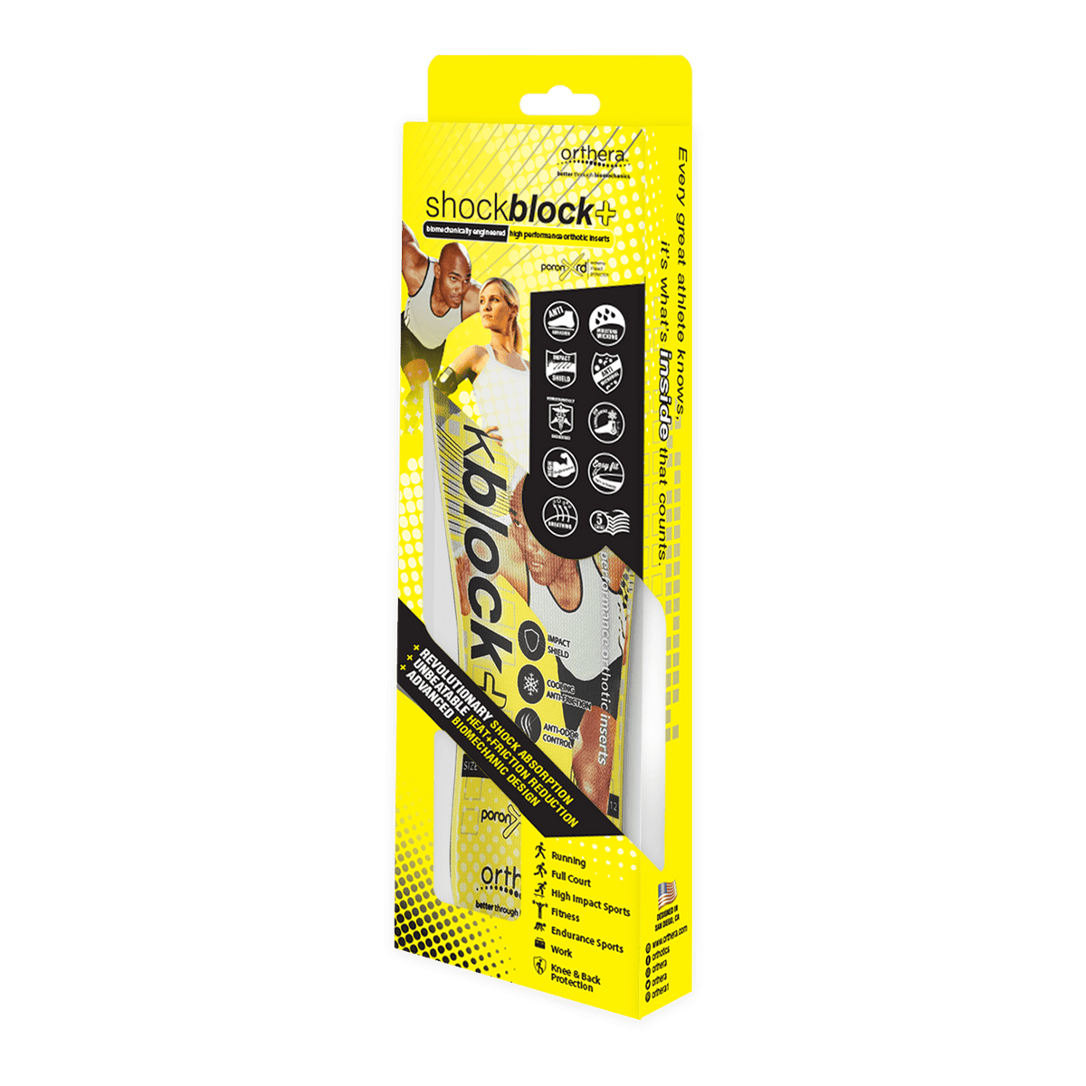 Orthera Performance Orthotics NEW: Orthera PRO Shockblock Plus